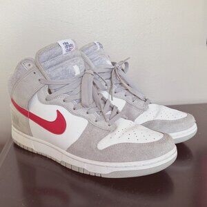 Nike Dunk Highs "Athletic Club" Sz 12.5, Grey/white/red